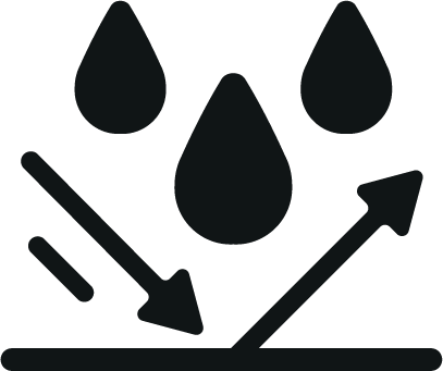 Icono repelente al agua